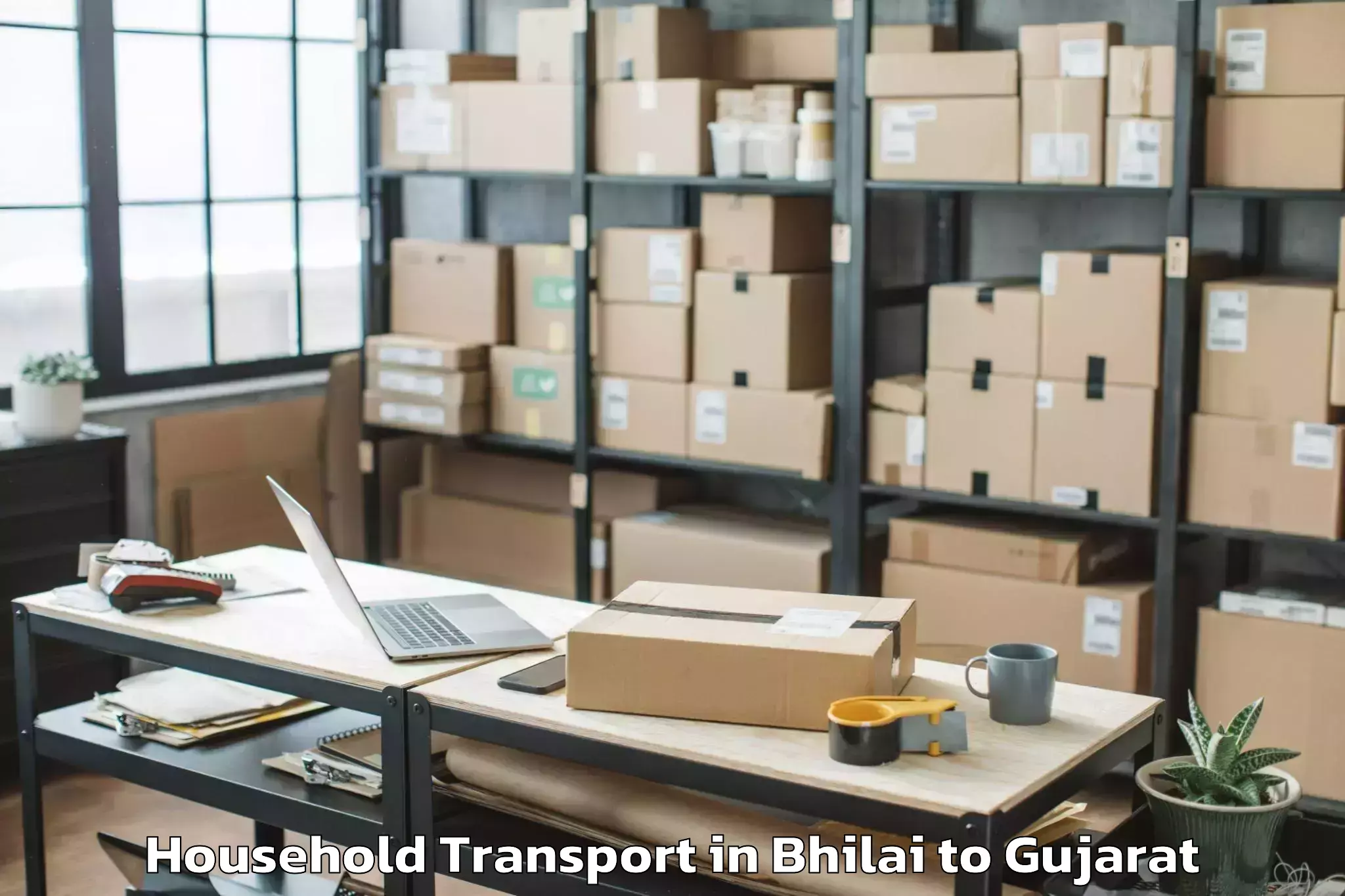 Hassle-Free Bhilai to Palitana Household Transport